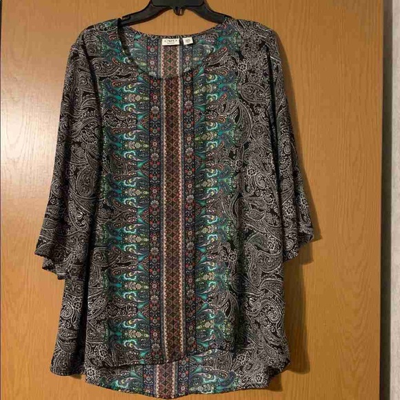 Bohemian Paisley Print Dress - Picture 2 of 2